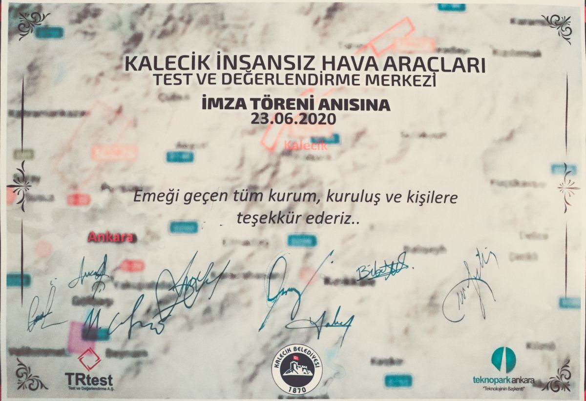 Kalecik Belediyesi, TRTEST ve Teknopark Ankara iş birliğinde, insansız hava araçları (İHA) ve drone test uçuşları için Kalecik´te Sürekli Tahsisli Hava Sahası hizmete açılıyor.
