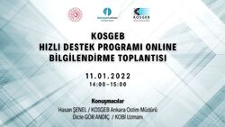 11-01-2022 Haber - KOSGEB Hızlı Destek Online Bilgilendirme Toplantısı